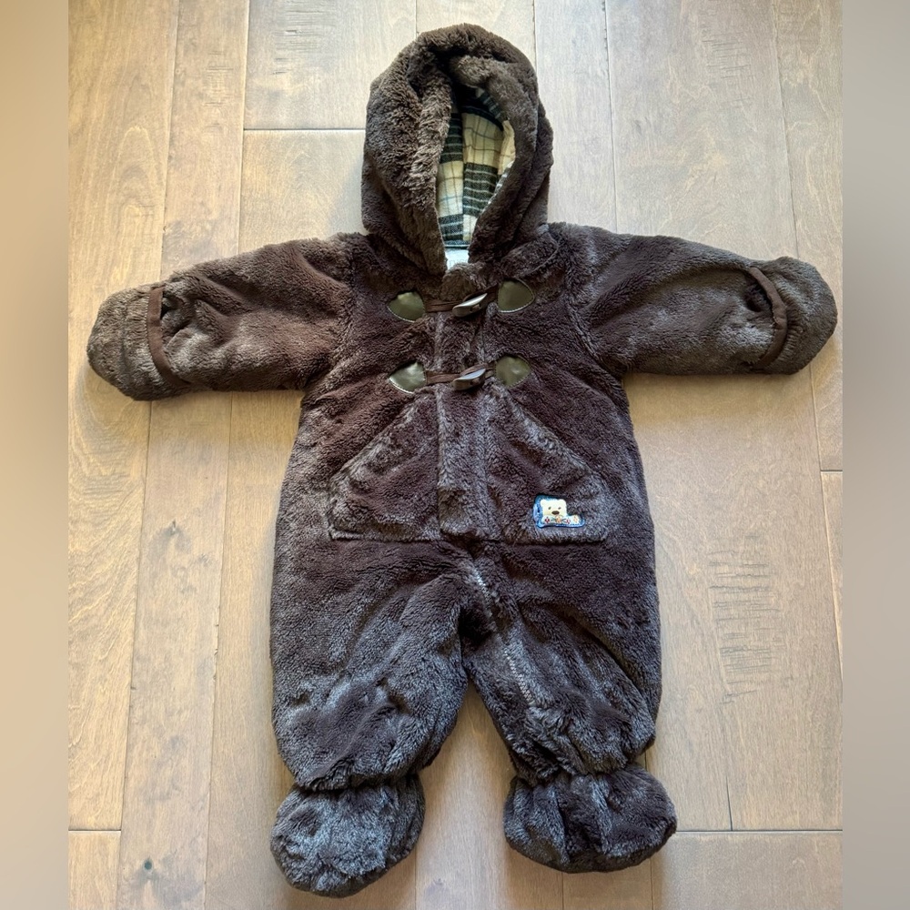 Rothschild Baby Long Sleeve Pram-Cocoa Brown